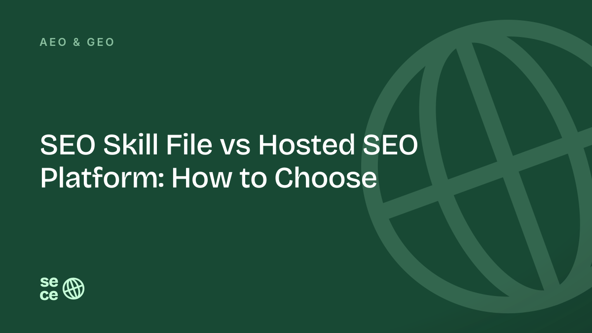 SEO Skill File vs Hosted SEO Platform: How to Choose