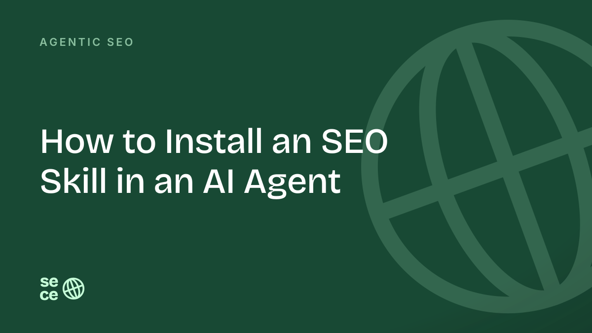 How to Install an SEO Skill in an AI Agent
