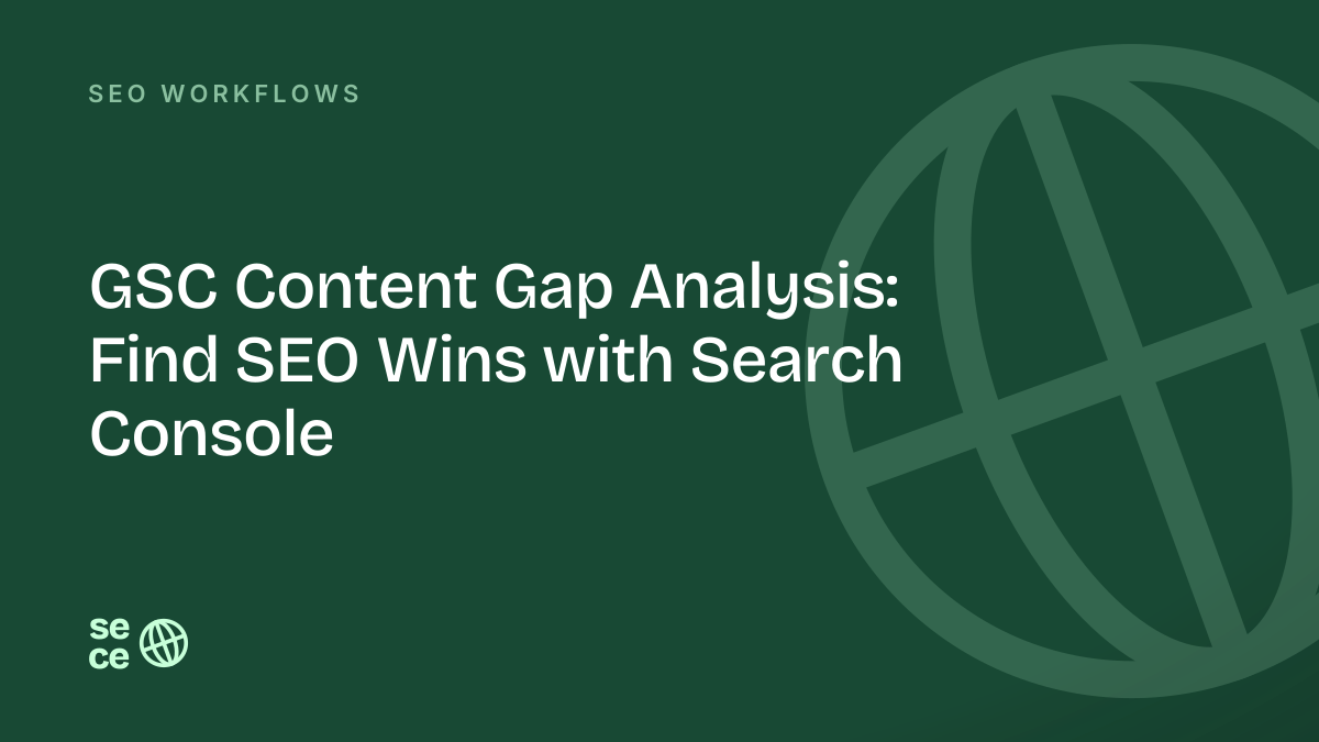 GSC Content Gap Analysis: Find SEO Wins with Search Console