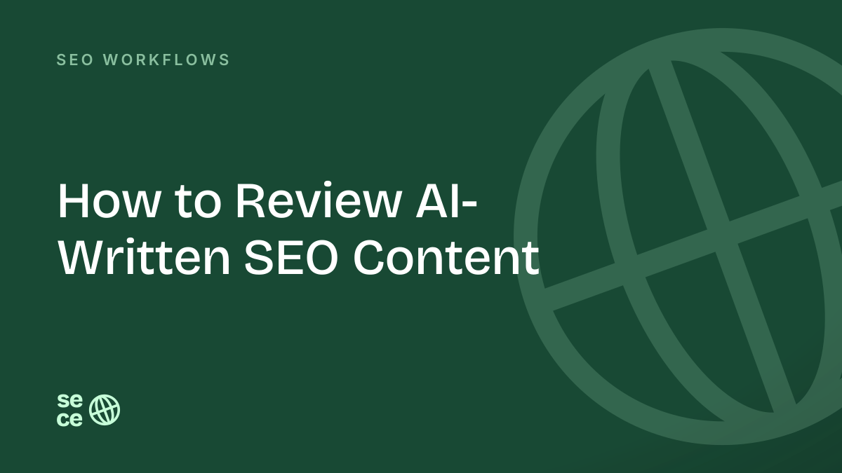 How to Review AI-Written SEO Content